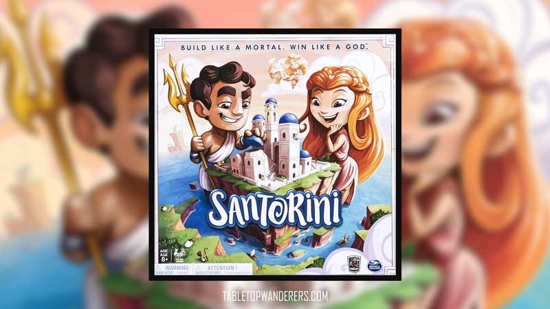 Best Board Games for Beginners - Santorini box cover on a background