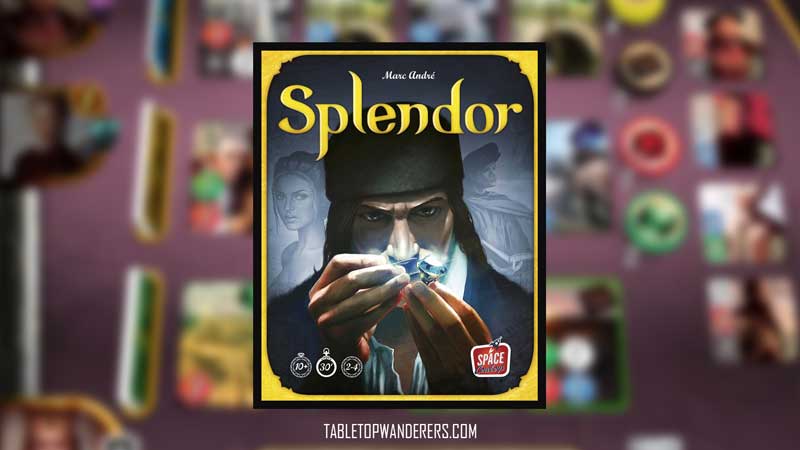 Best Board Games for Beginners - Splendor box cover on a background