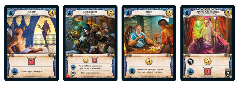 Hero Realms Guild faction 4 cards examples