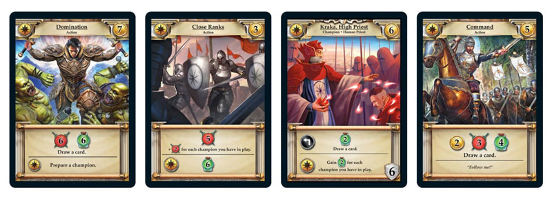 Hero Realms Imperial faction 4 cards examples