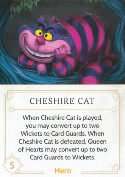 Cheshire Cat, Villainous Hero card