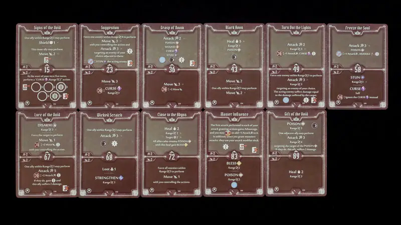 gloomhaven jotl voidwarden cards preview on black background