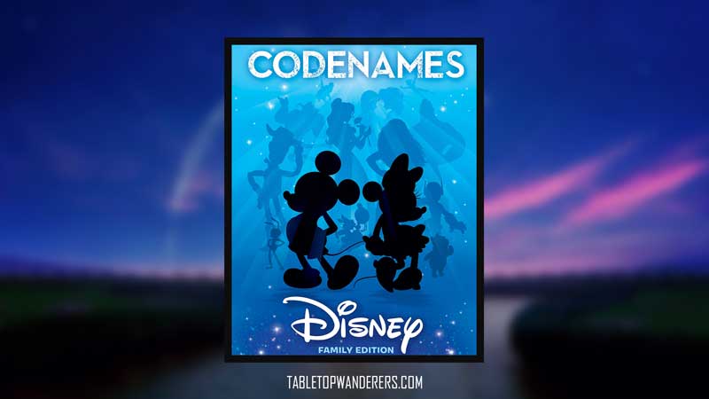 disney codenames game box image on a blurred background