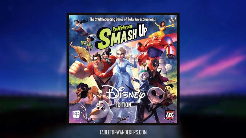 disney board games smash up game box image on a blurred background