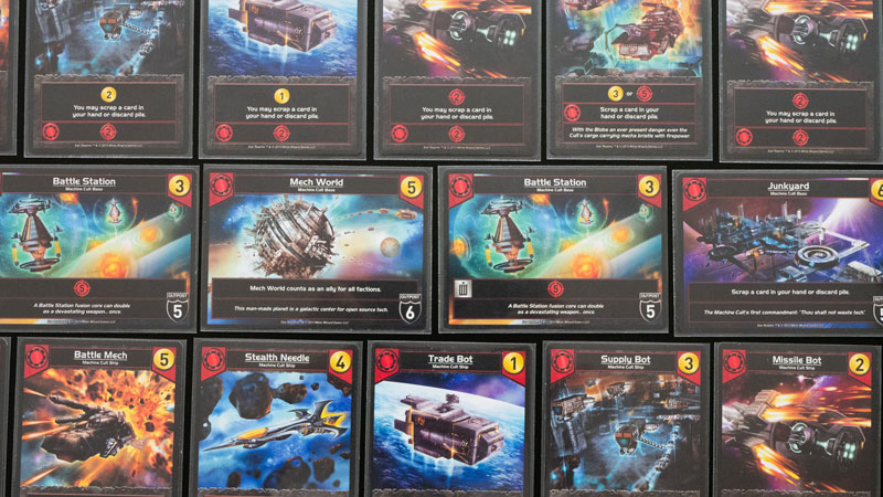 Star Realms some cards of the machine cult faction