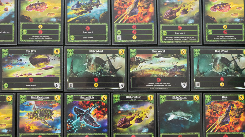 Star Realms some cards of the blob faction