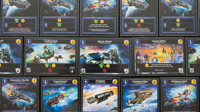 Star Realms some cards of the trade federation faction